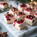 Keto Cranberry Pistachio Holiday Fudge First Image First Image