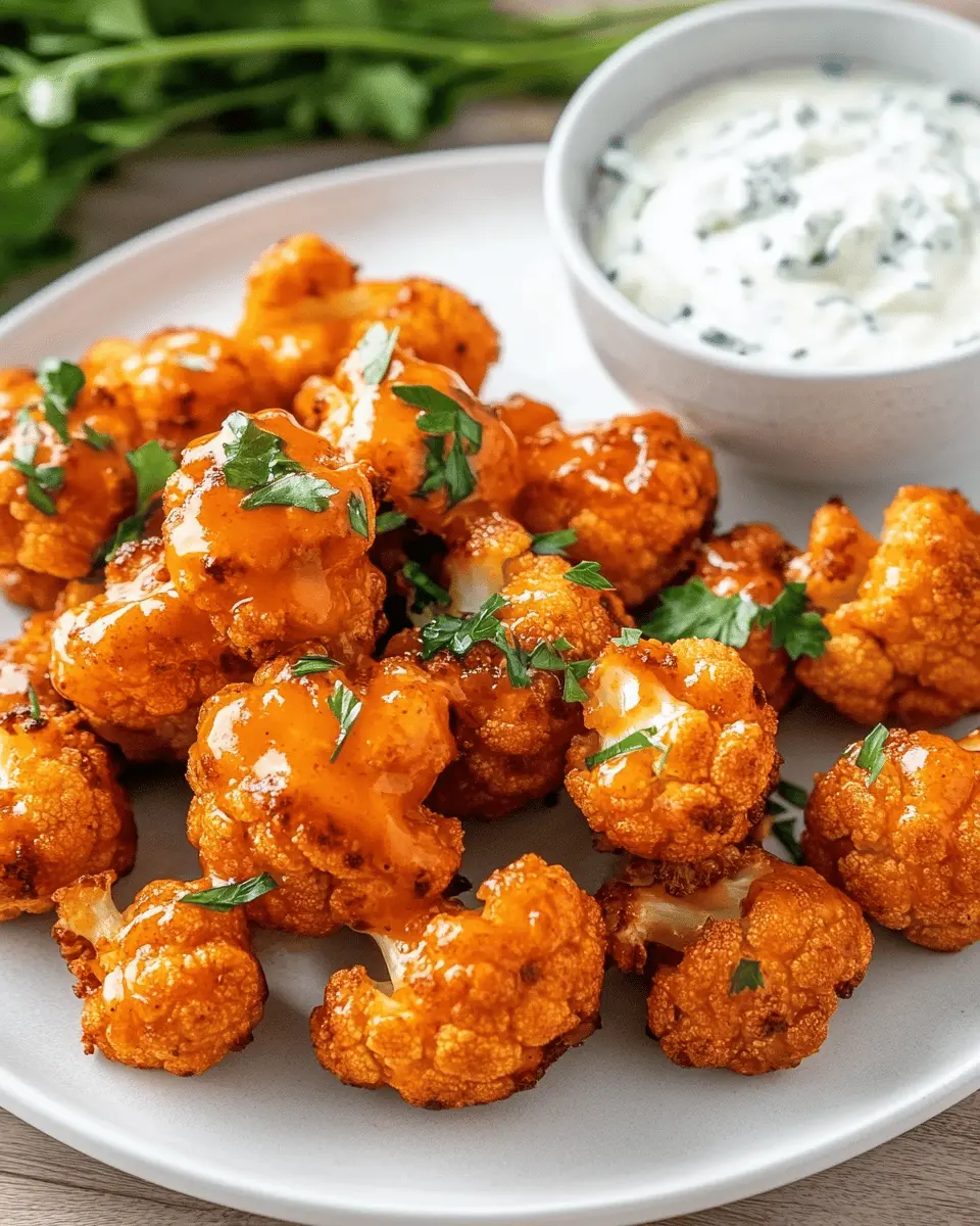 Buffalo Cauliflower Bites: Irresistibly Keto with Blue Cheese Dip