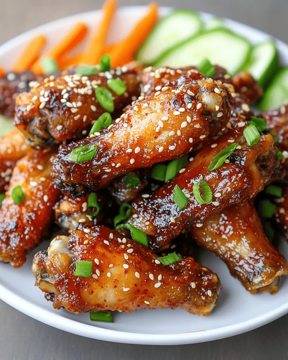 Sugar-Free Spicy Korean Air Fryer Wings That Wow Your Taste Buds