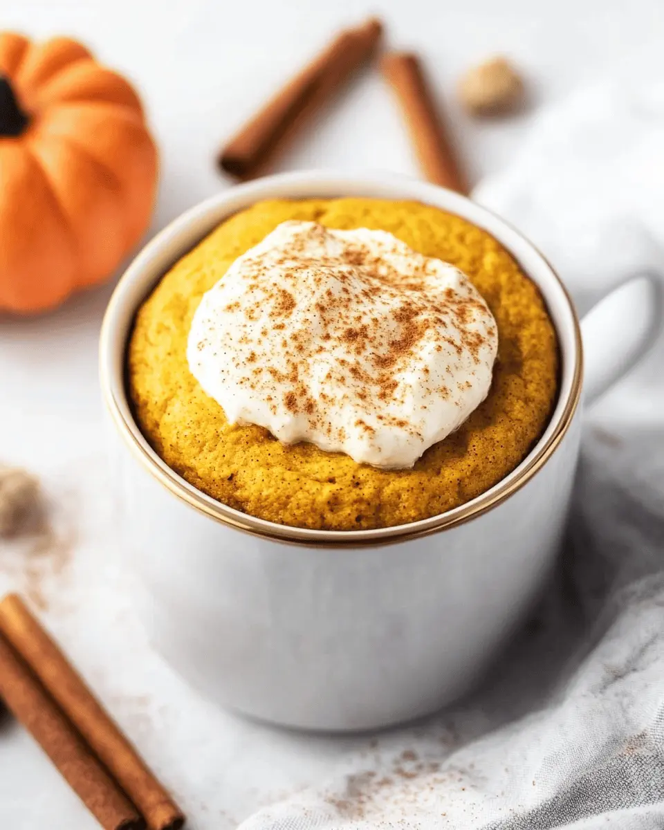 Keto Pumpkin Mug Cake First Image First Image