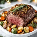 Keto Rosemary Garlic Christmas Beef Roast First Image First Image