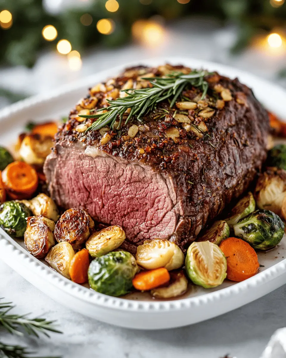 Keto Rosemary Garlic Christmas Beef Roast That’s Absolutely Juicy