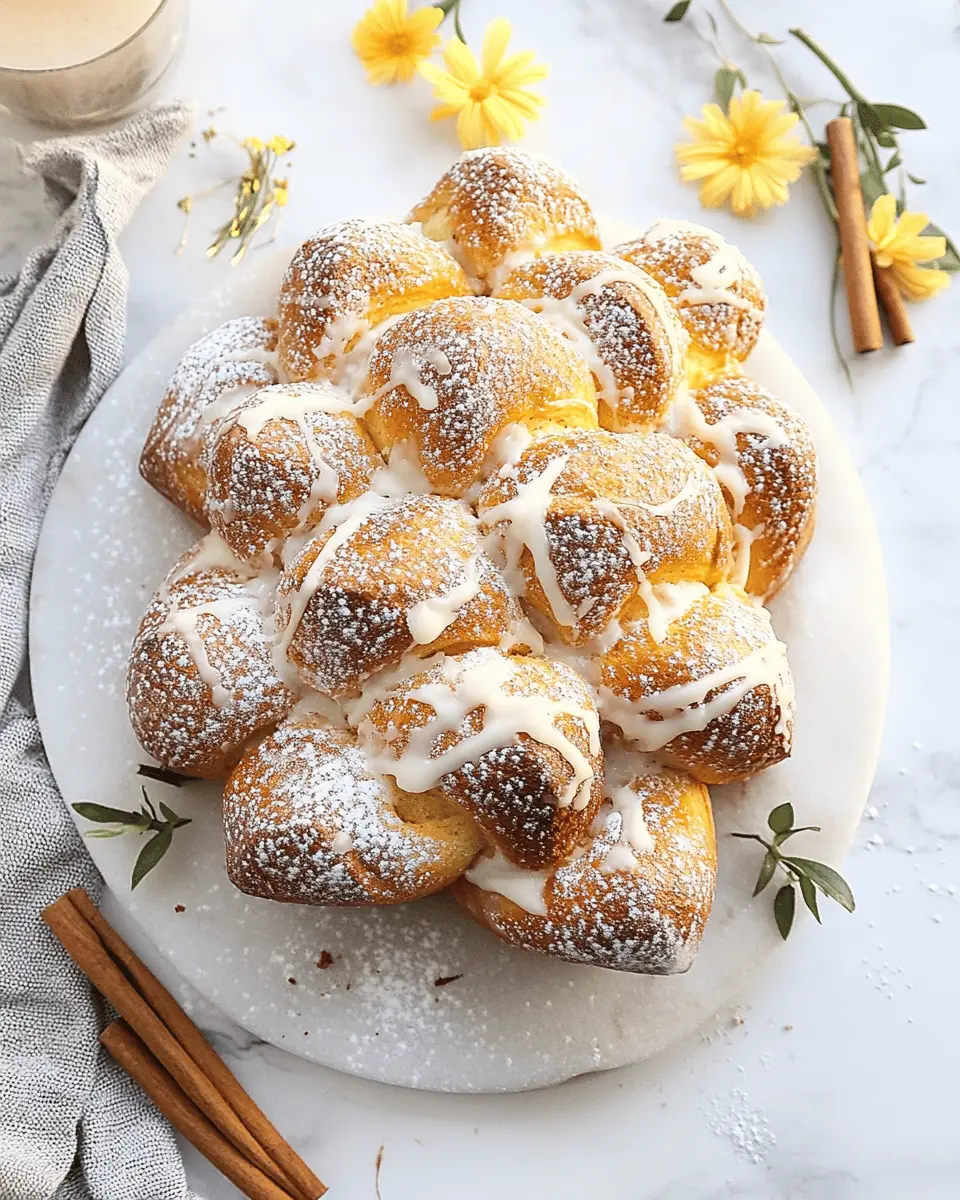 Keto Cinnamon Sugar Brioche Pull-Apart Tree Made Easy