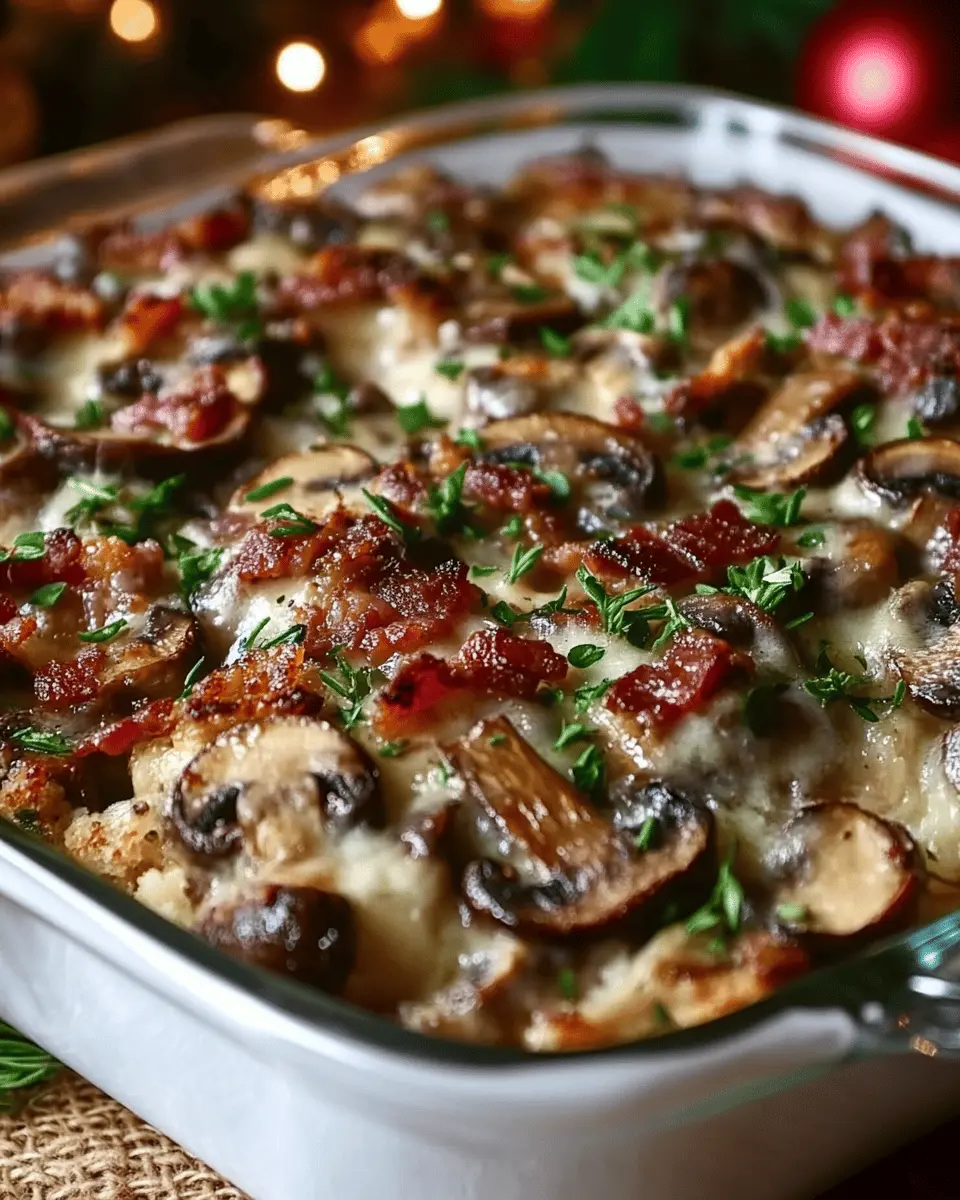 Savory Mushroom Bacon Casserole: The Best Holiday Delight