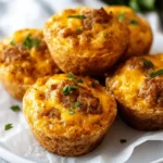 Keto Egg Muffins with Sausage & Cheddar First Image First Image
