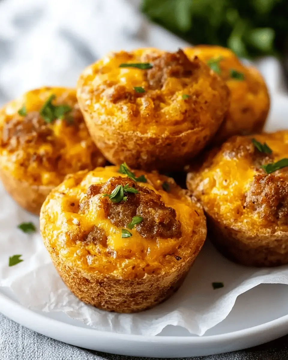 Keto Egg Muffins: Indulgent Sausage & Cheddar Goodness