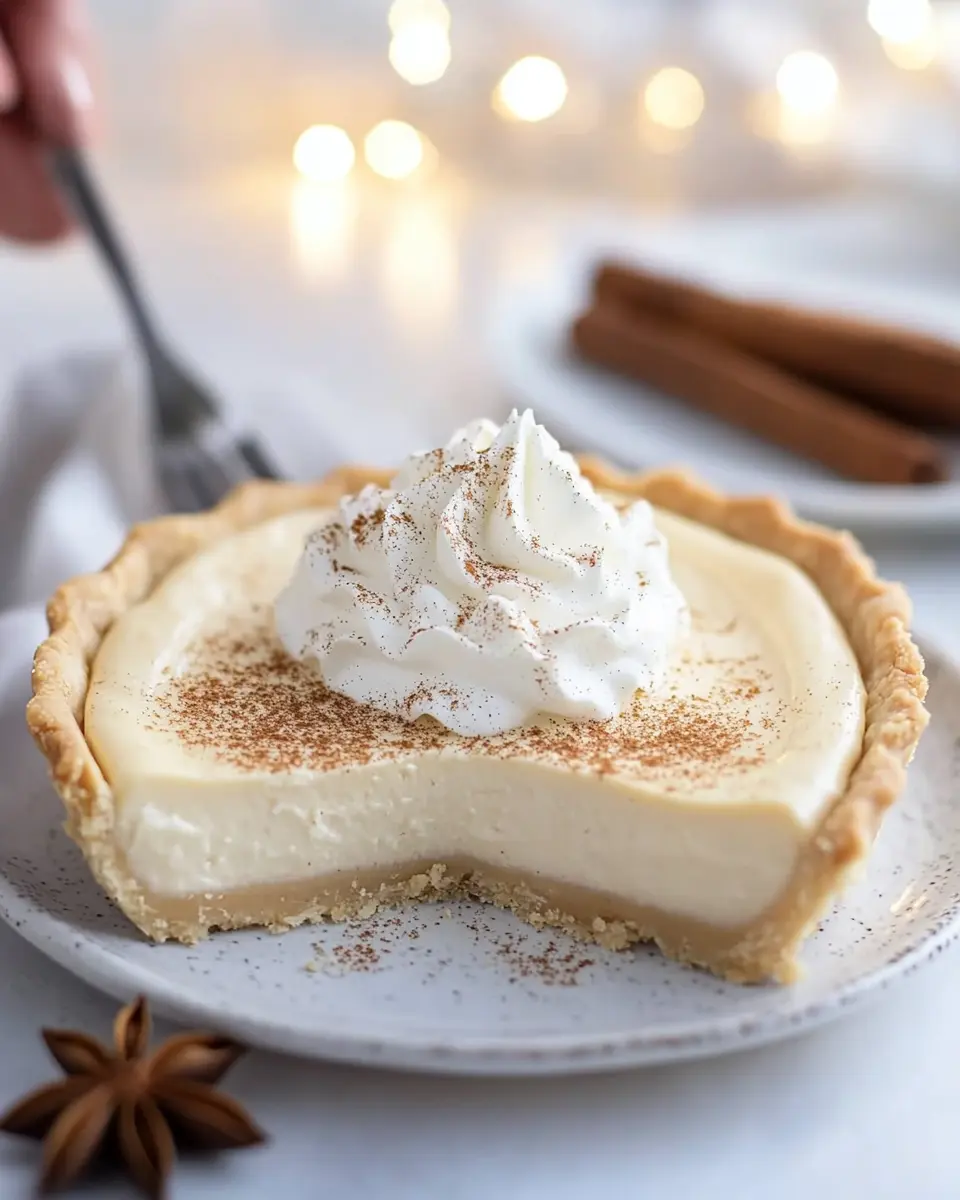Keto Eggnog Cream Pie: Indulgent Holiday Delight Made Easy