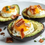 Baked Avocado Eggs with Crispy Bacon First Image First Image