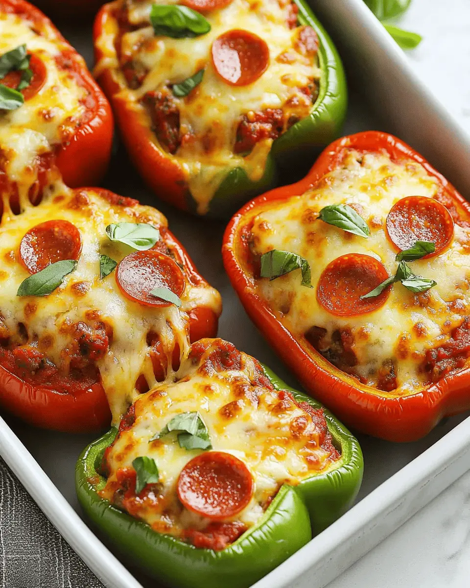 Keto Pizza Stuffed Peppers First Image First Image