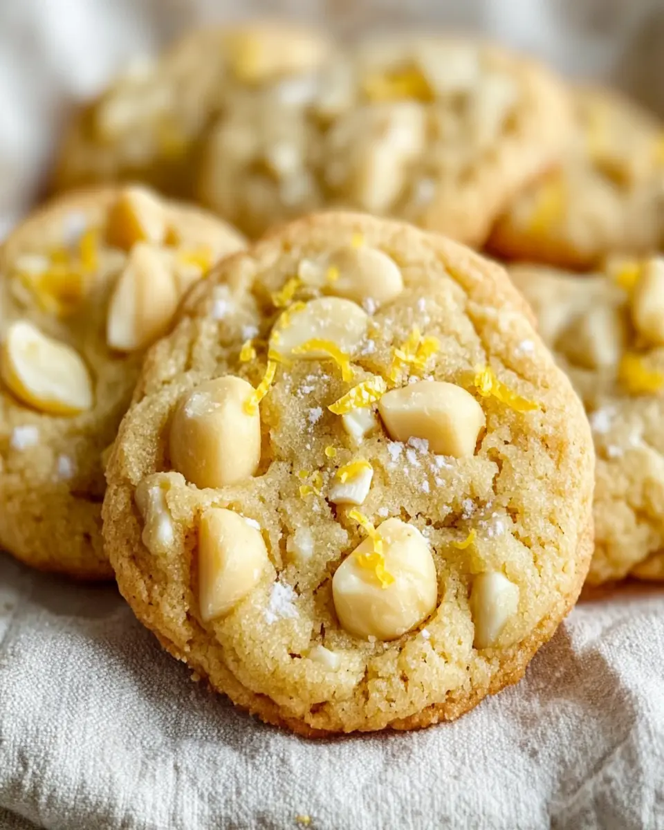 Keto Lemon White Chocolate Macadamia Cookies That Wow!