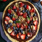 Choc-Hazelnut Dessert Pizza First Image First Image