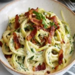 Zoodle Alfredo With Bacon First Image First Image