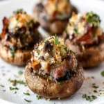 Prosciutto and Parmesan Stuffed Mushrooms First Image First Image