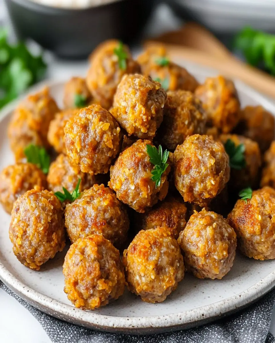 Almond Flour Keto Sausage Balls: Irresistibly Low-Carb Goodness