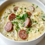 Creamy Sauerkraut and Sausage Soup First Image First Image