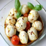 Marinated Mozzarella Balls (keto + low carb) First Image First Image