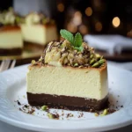 Pistachio and Chocolate Dubai Cheesecake First Image First Image