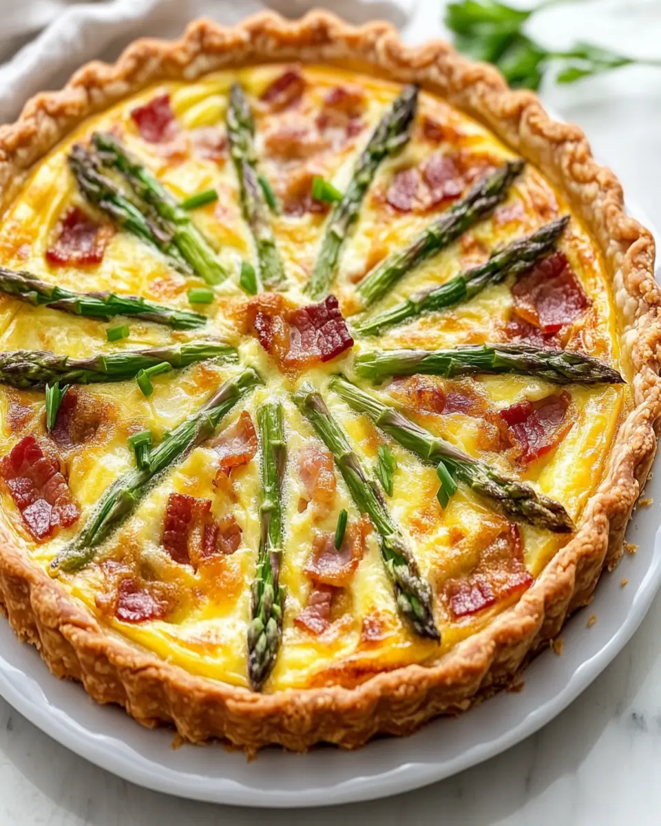 Bacon Asparagus Quiche (+ Keto & Low-Carb Option) First Image First Image