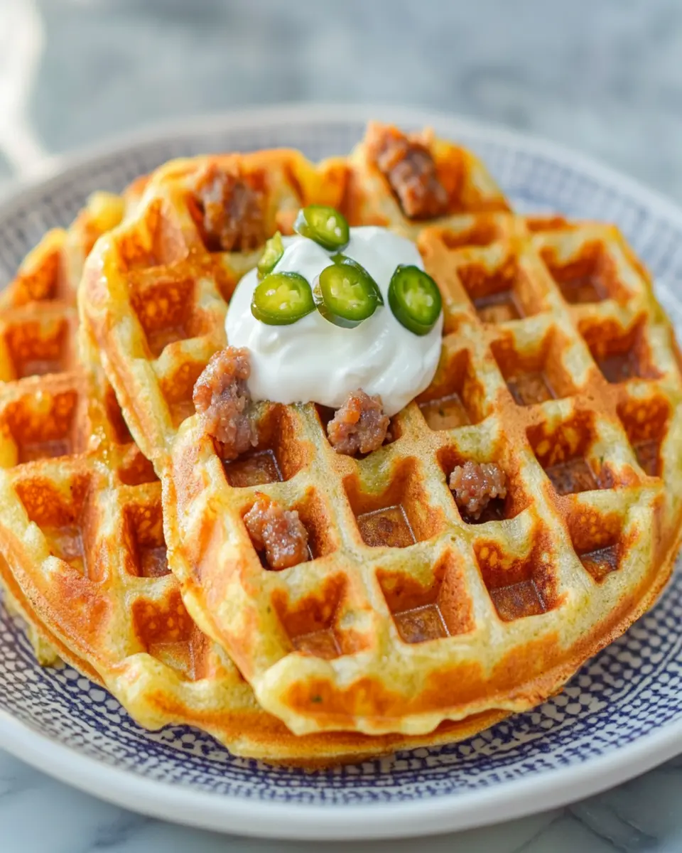 Sausage Jalapeno Chaffles: Irresistibly Crispy Comfort Treats