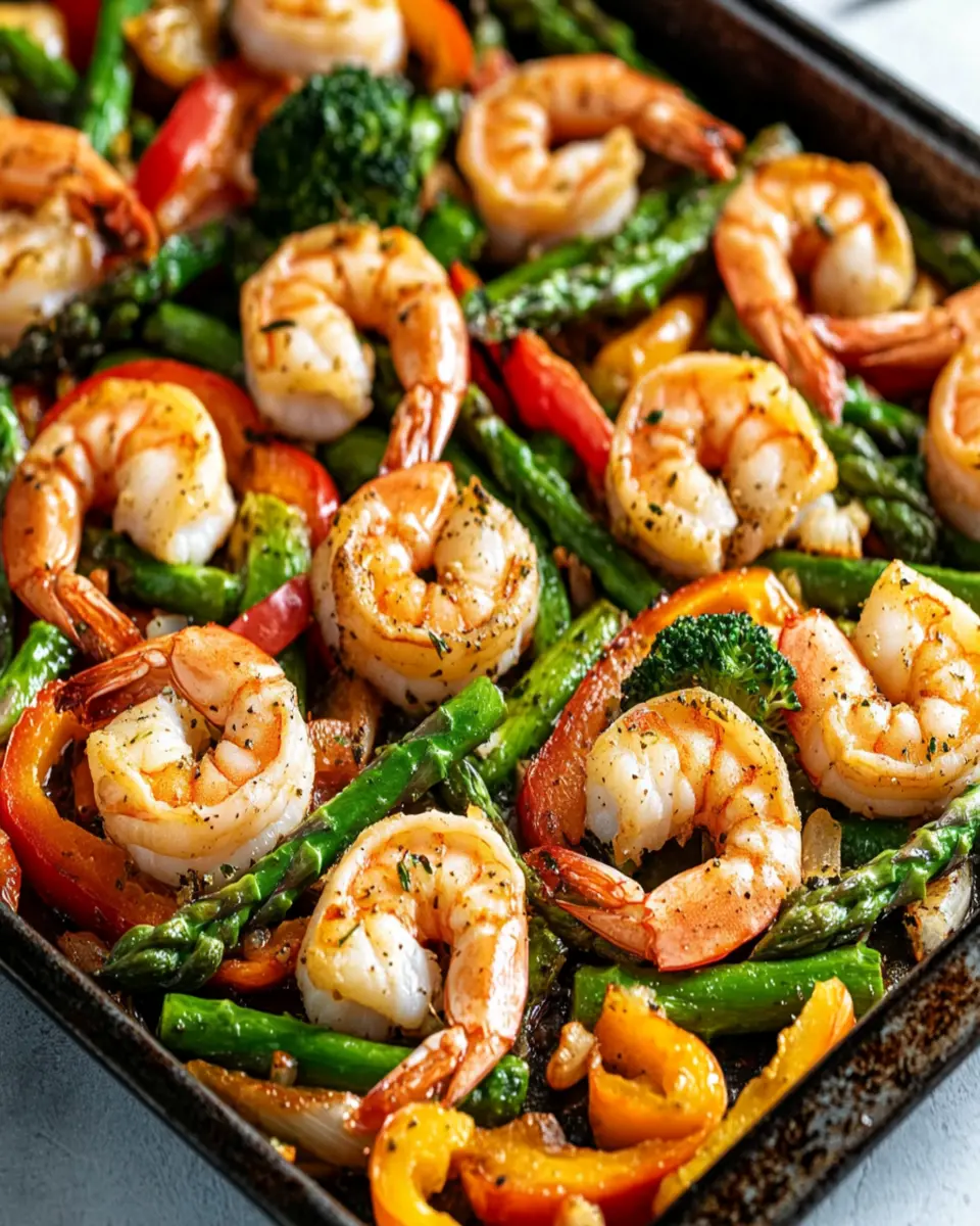 Sheet-Pan Garlicky Shrimp & Veggies: Easy, Flavor-Packed Delight