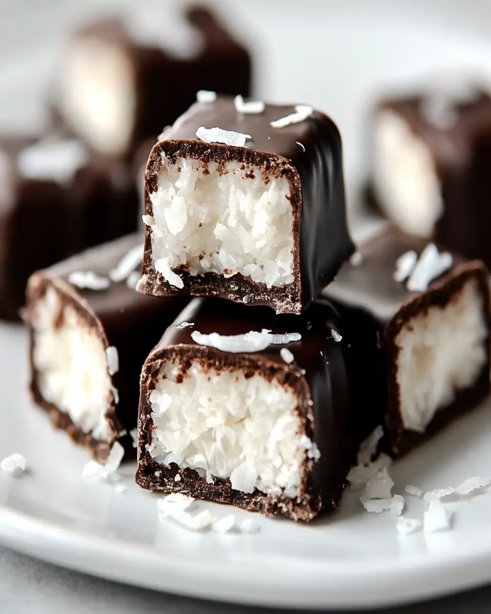 keto Mini chocolate bounty bars First Image First Image