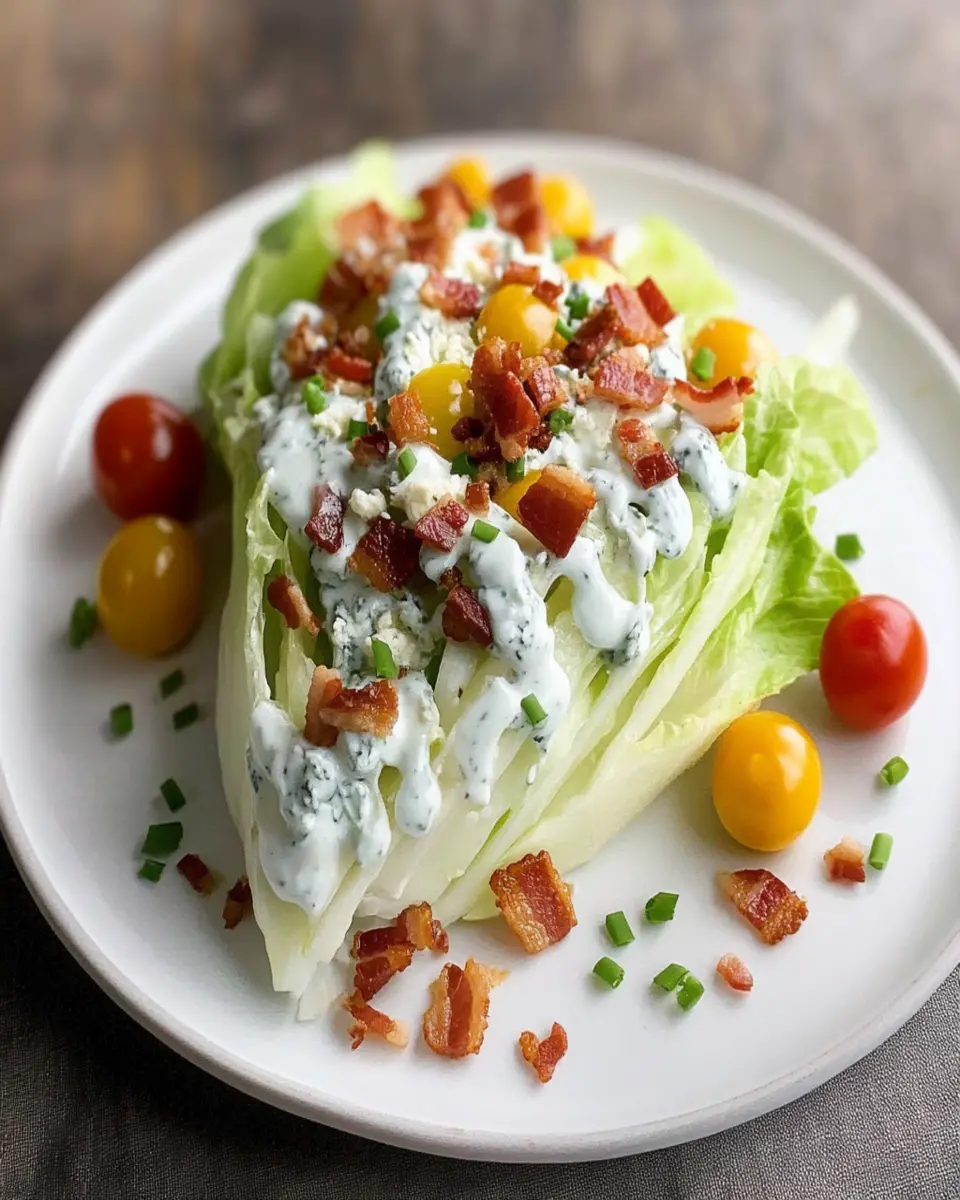 Easy Wedge Salad (low carb + keto) First Image First Image