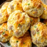 Keto Sausage Cheddar Biscuits First Image First Image