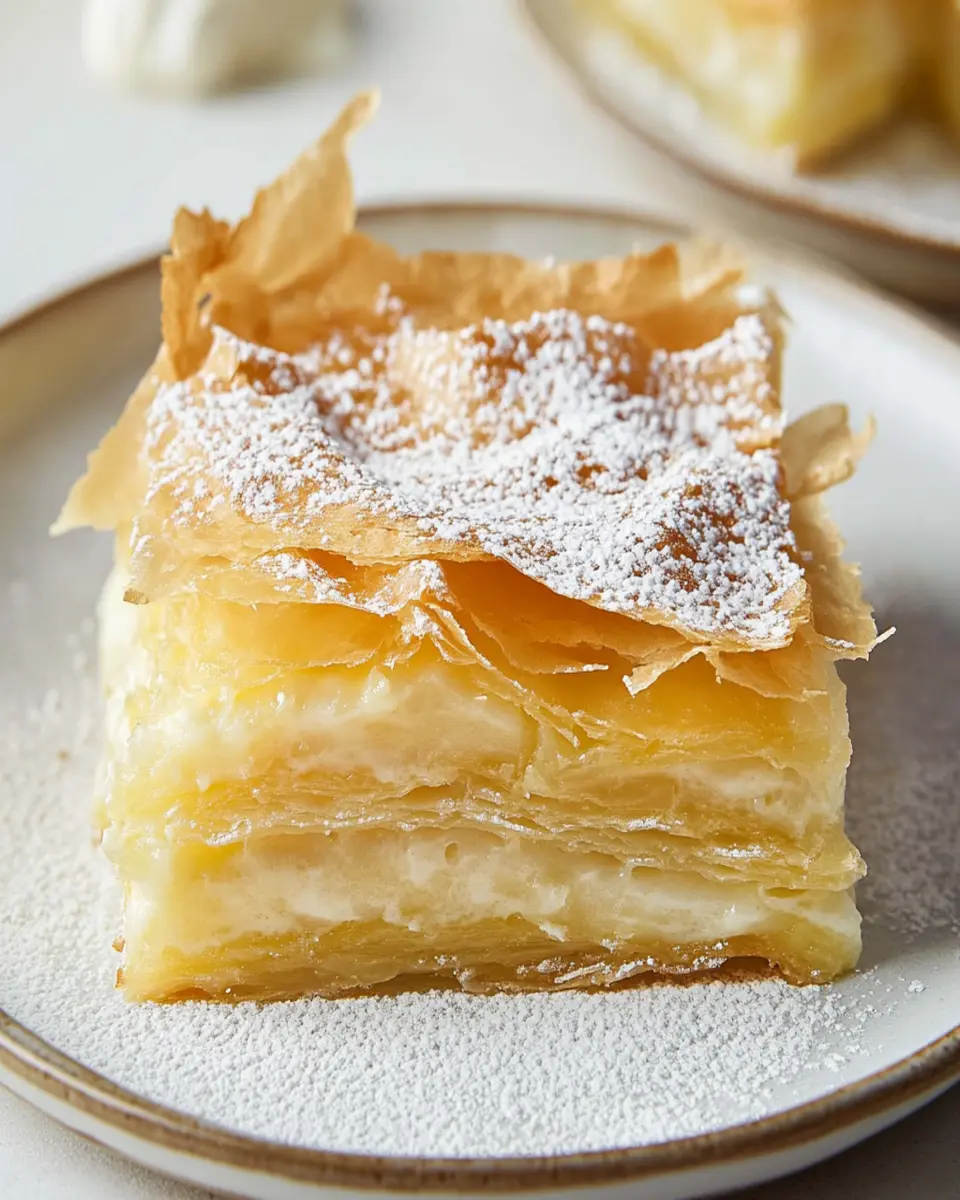 Authentic Greek Bougatsa: Indulgent Custard Delight at Home