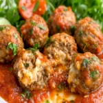 Instant Pot Stuffed Meatballs (low carb + keto) First Image First Image
