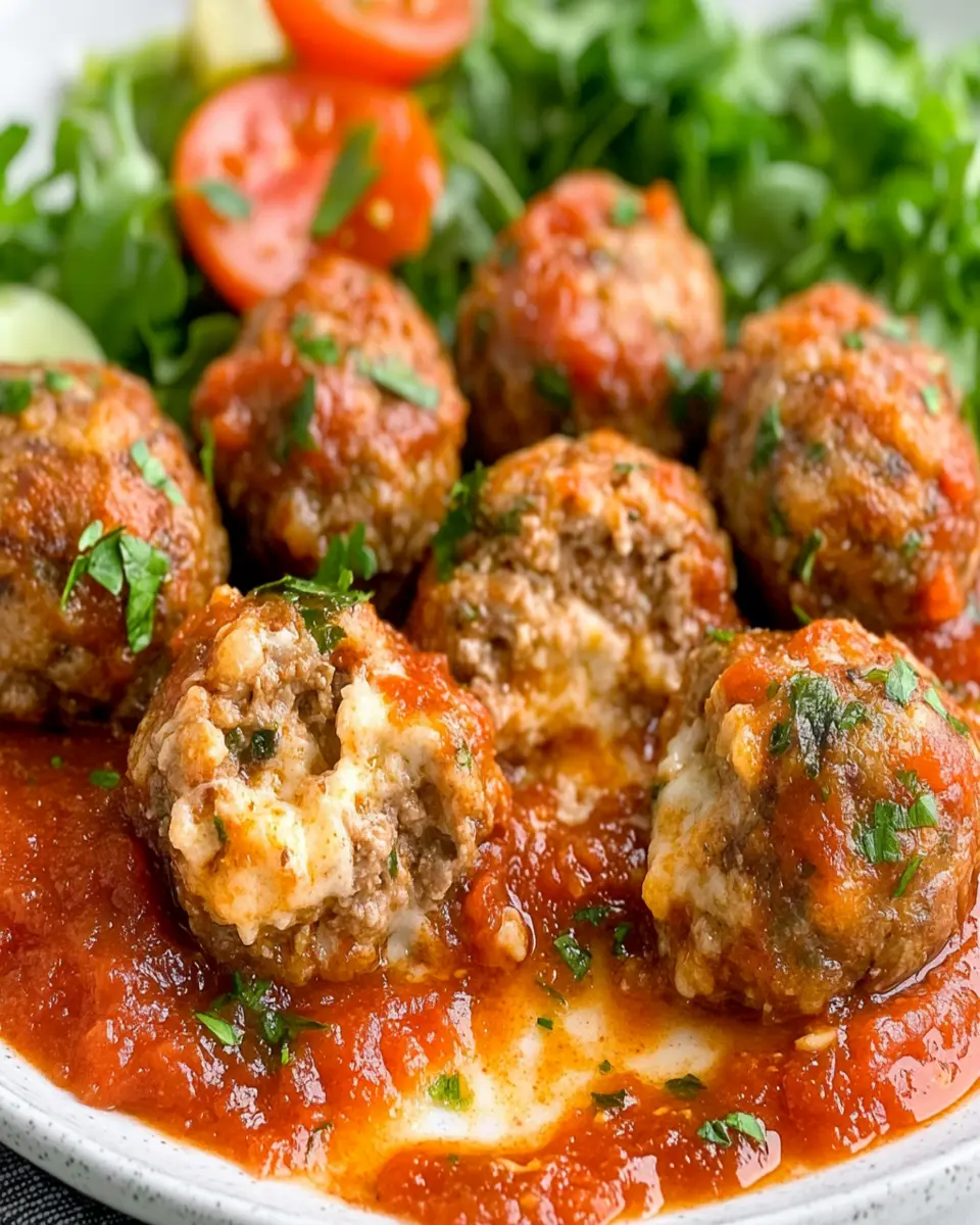 Instant Pot Stuffed Meatballs (low carb + keto) First Image First Image