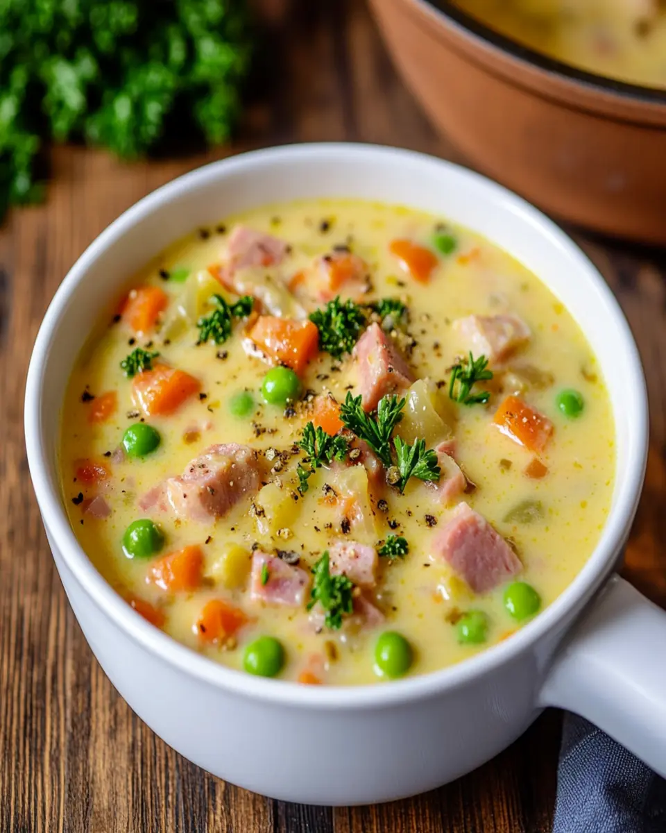 Keto Cheesy Ham Chowder: Creamy Comfort in Every Spoonful