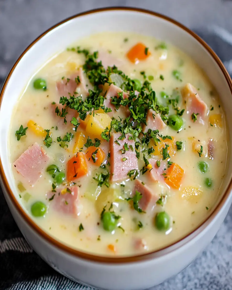 Creamy Keto Ham and Vegetable Soup: A Cozy Comfort Bowl