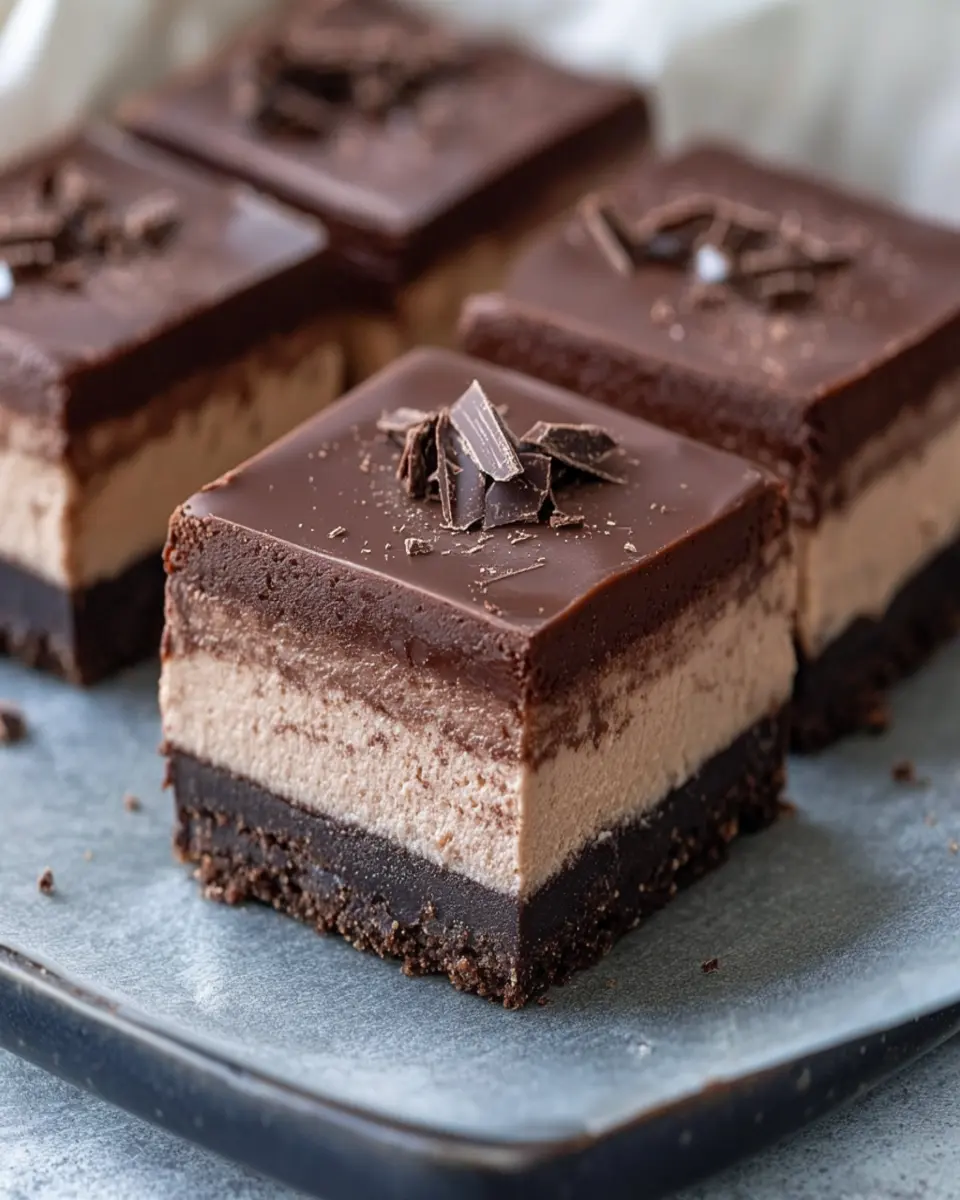 Triple Chocolate Keto Cheesecake Bars: Indulgent Guilt-Free Treats