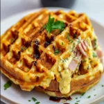 Ham and Cheese Chaffles First Image First Image