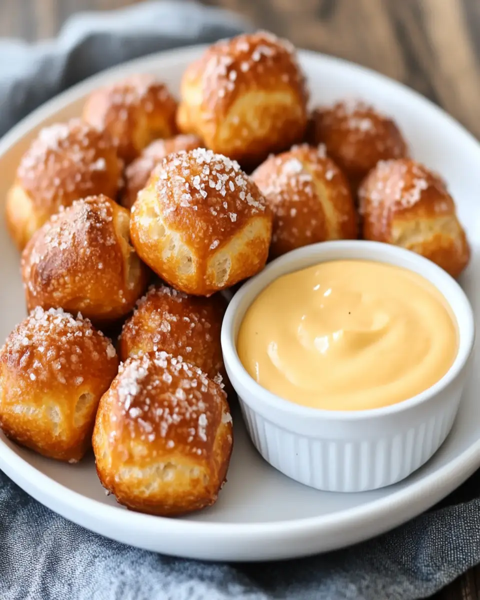 Keto Pretzel Bites with Cheese Sauce First Image First Image