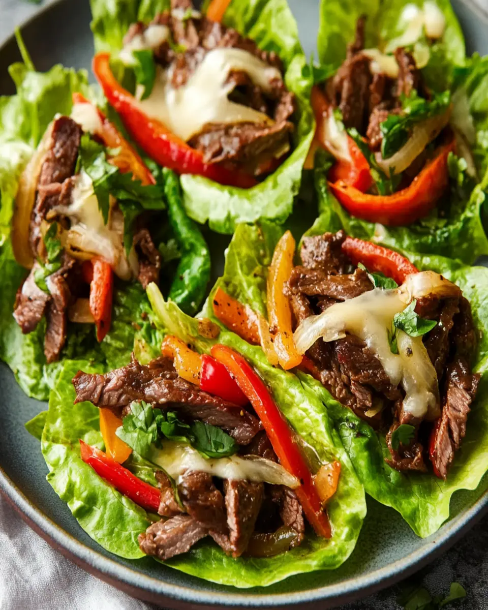 Philly Cheesesteak Lettuce Wraps: Juicy Flavor, Guilt-Free Fun