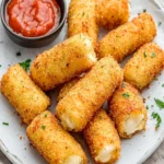Crispy Keto Mozzarella Sticks First Image First Image