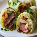 Philly Cheesesteak Cabbage Wraps First Image First Image