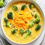 Keto Broccoli Cheddar Soup First Image First Image