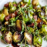 Roasted Brussels Sprouts with Pancetta and Balsamic First Image First Image