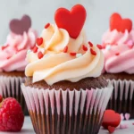 Low Carb Valentine's Day Cupcake First Image First Image