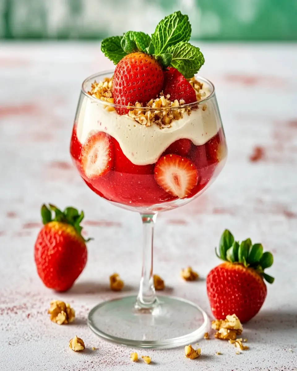 Champagne Strawberry Keto Syllabub: Indulge Guilt-Free Delight