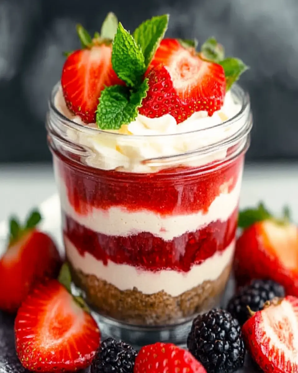 Low-Carb Strawberry Cheesecake Parfait That’s Decadently Easy