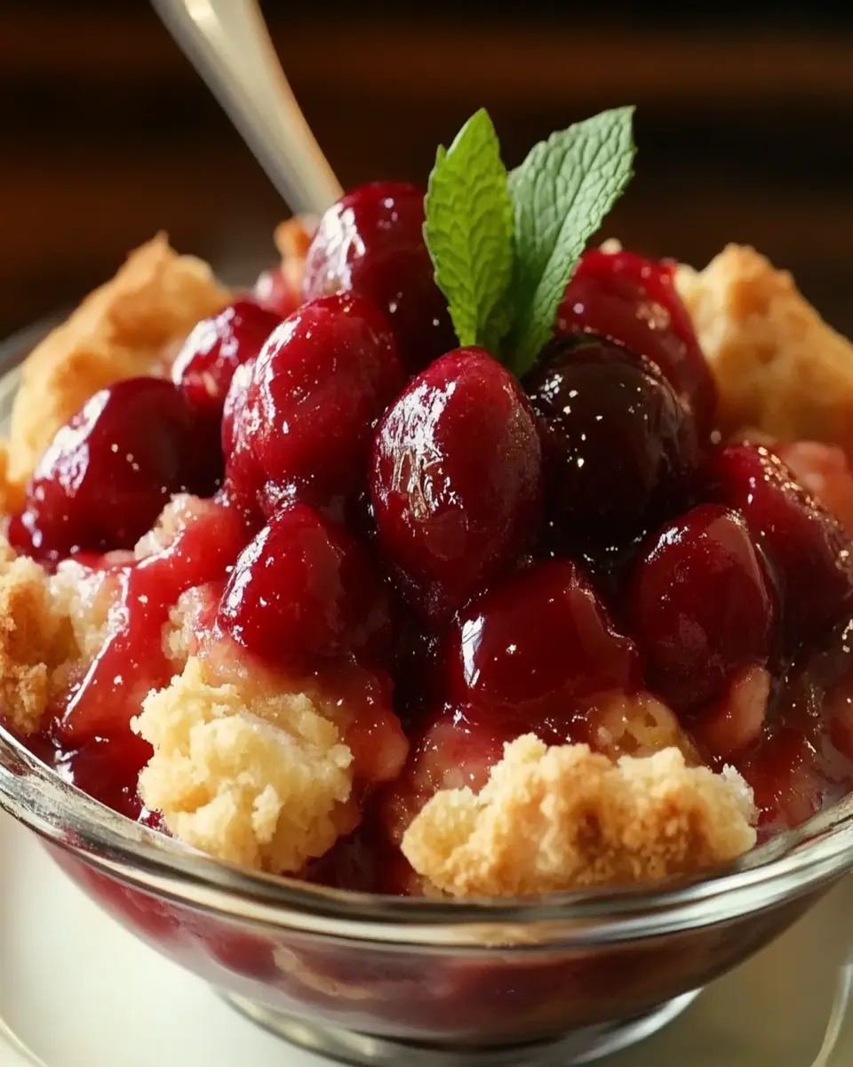 Bliss with Cherry Cobbler: Indulge in Homemade Happiness