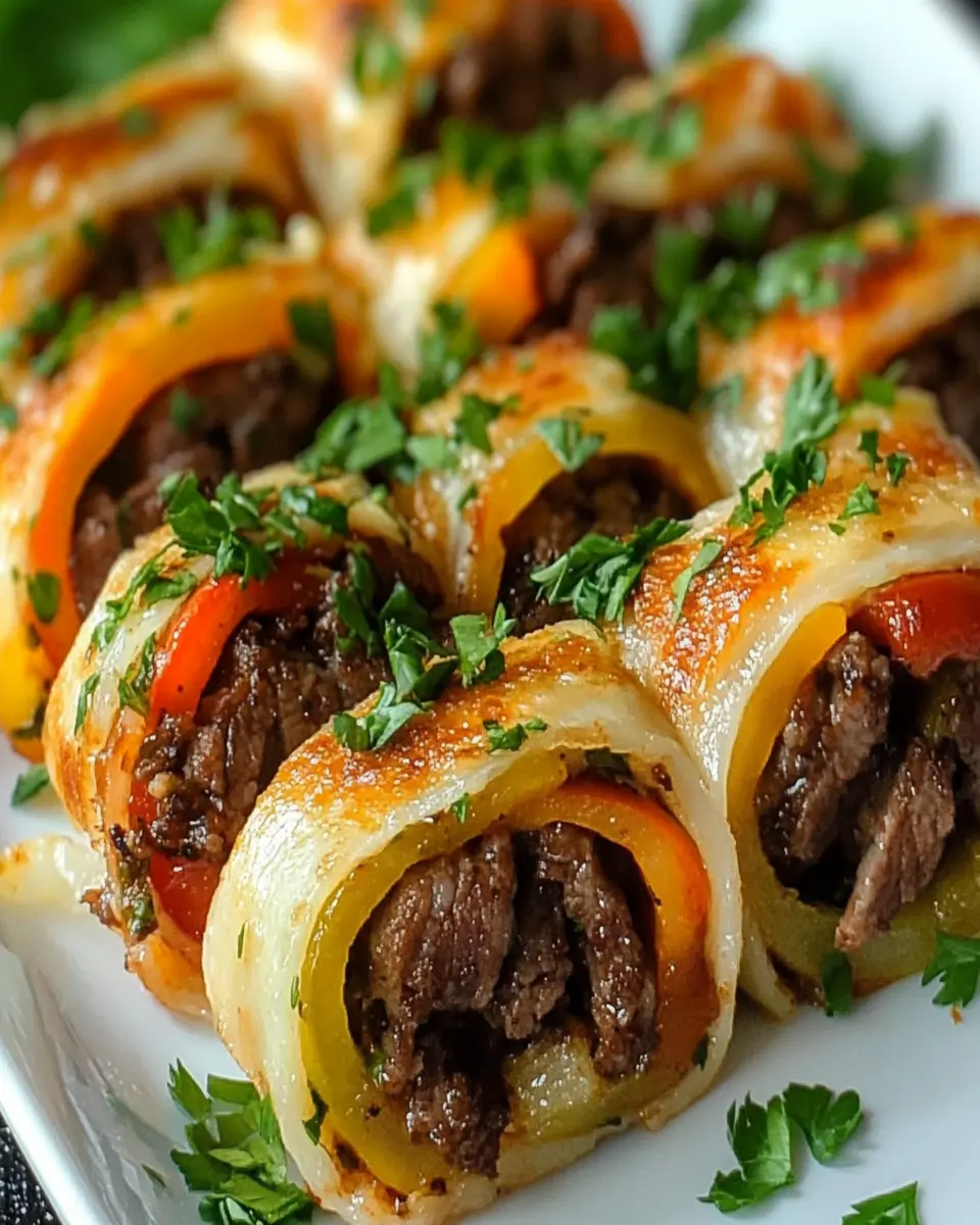 Easy Keto Philly Cheesesteak Roll Ups for a Guilt-Free Treat