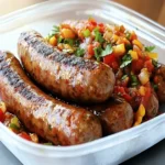 South African Boerewors with Chakalaka First Image First Image
