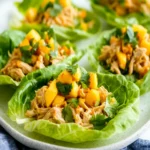 Low-Carb Mango Habanero Chicken Lettuce Boats First Image First Image