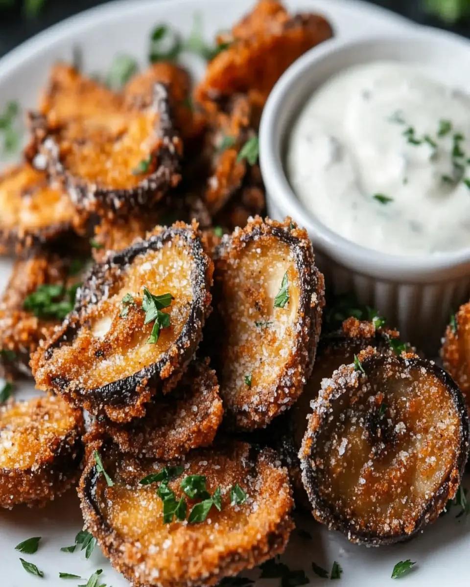 Keto Fried Sliced Mushrooms: Irresistibly Crunchy with Ranch
