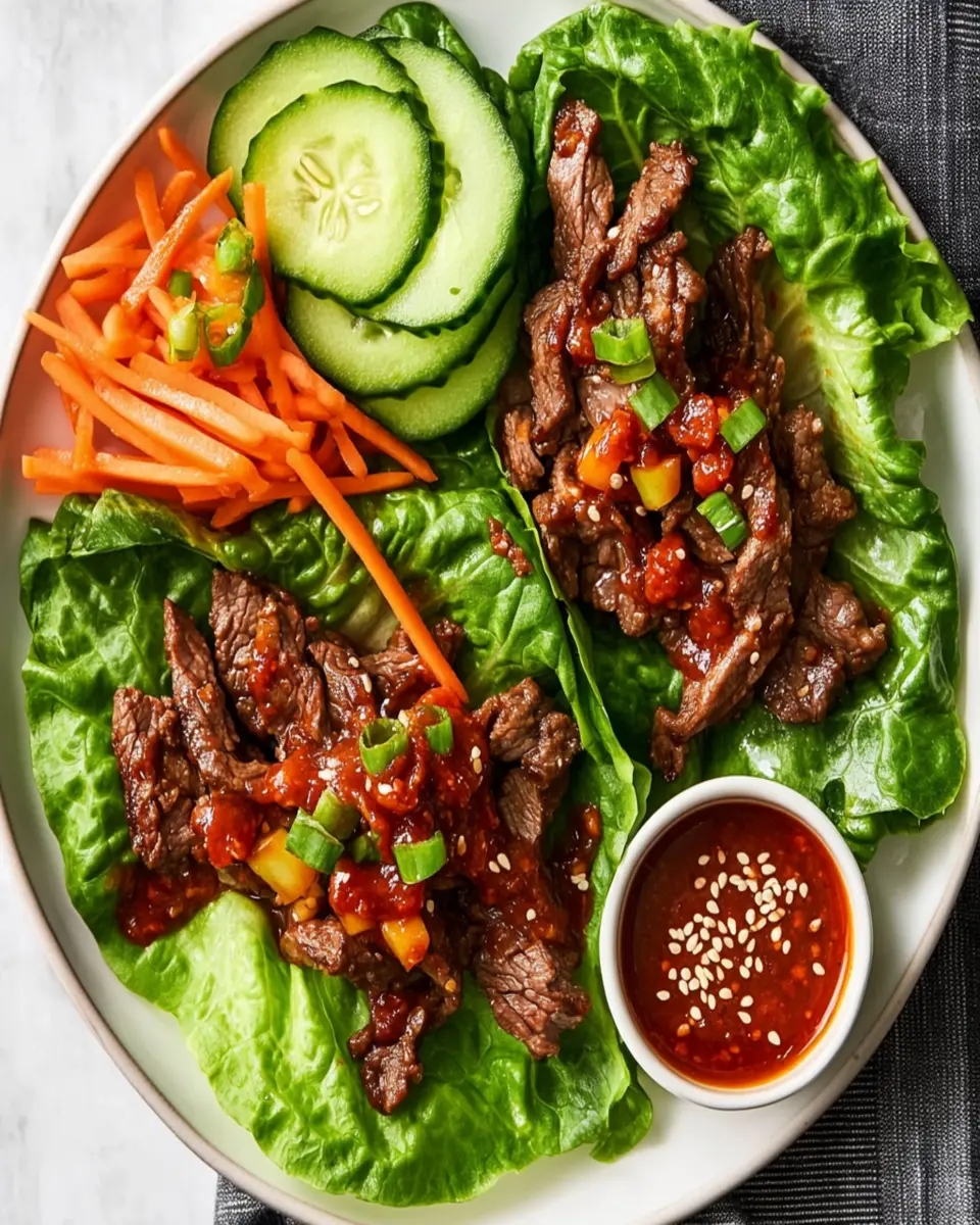 Korean Bulgogi Lettuce Wraps: Irresistibly Easy and Flavorful!