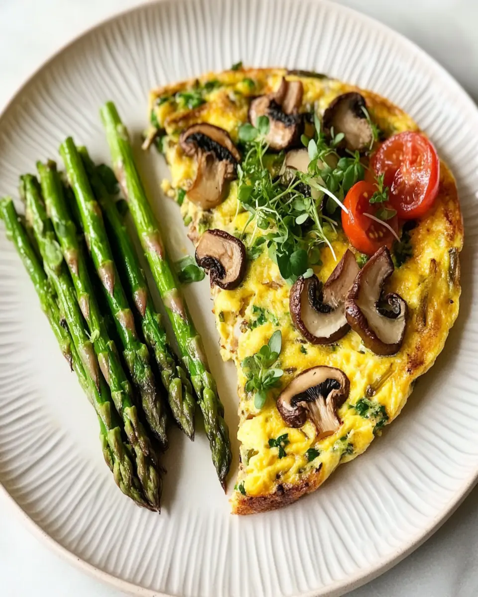 Asparagus and Morel Mushroom Frittata: Creamy, Comforting Bliss